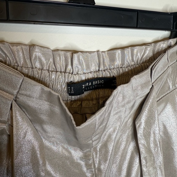 Zara wide leg metallic pant - Picture 5 of 6